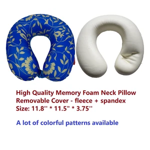 Bookishbunny Memory Foam Neck Head Support Pillow Travel Car Airplane Home Truck - Picture 1 of 28