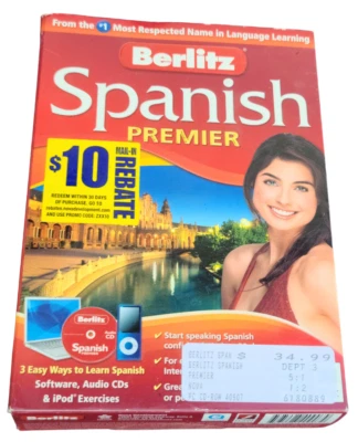 Berlitz Spanish Premier Language Course – BRAND NEW – Software, &  Audio CDs - Image 1 of 4