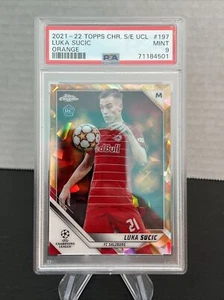 2021-22 Topps Chrome Sapphire Edition UCL Luka Sucic RC PSA 9 orange 26/50 - Picture 1 of 1