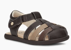 UGG Sandals Kolding Brown Kids Sz 12 NEW NWOB N106 - Picture 1 of 5