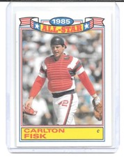 1986 Topps Glossy All-Stars #9 Carlton Fisk