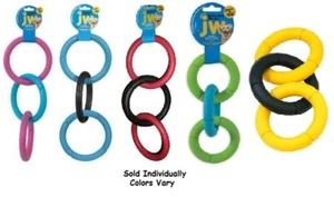 Catena Invincibile Giocattoli per Cani Grande Gomma Durevole 3 Anello 17" Lunga XL Cani Resistenti Giocattolo - Foto 1 di 9