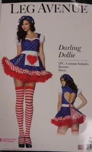 Darling Dollie Rag Goll Raggedy Ann Fancy Dress Halloween Sexy Adult Costume - Picture 1 of 4