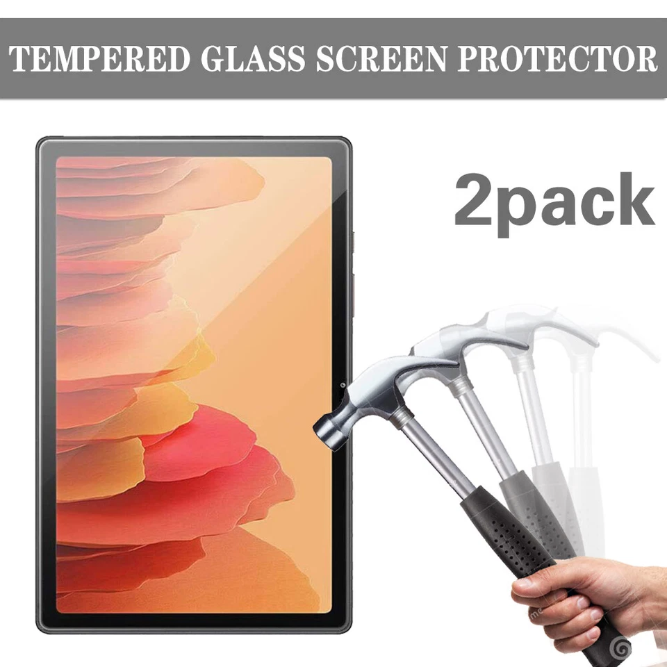 2 X Tempered Glass Screen Protector For Samsung Galaxy Tab A7/A8/A9/A11/S6/S7/S8 - Image 1 of 4
