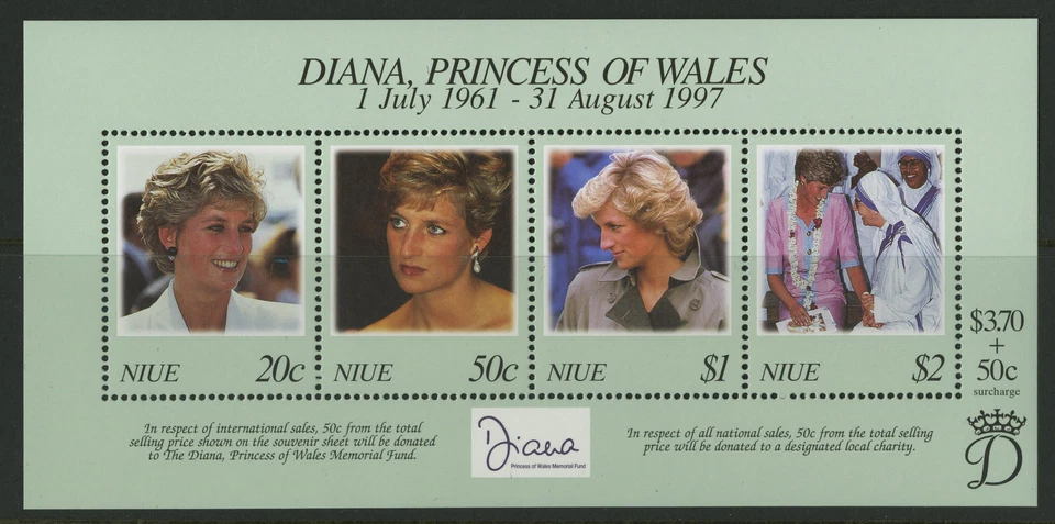 Niue  1998   Scott #   706     Mint Never Hinged Souvenir Sheet - Image 1 of 1