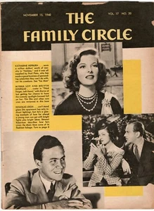 Katharine Hepburn The Family Circle Magazine November 1940 Vintage - Picture 1 of 3