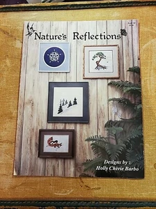 NATURE'S REFLECTIONS SNOWFLAKES TREE SAMPLER CROSS STITCH PATTERN FREE SHIPPING - Picture 1 of 2
