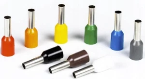 Tulejki kablowe 0.3 x 8mm 100szt izolowane - Zdjęcie 1 z 5