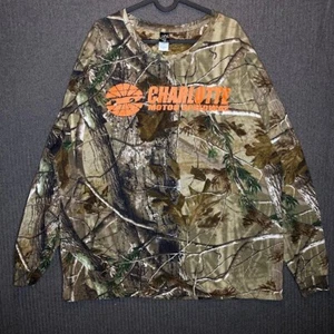 Code V Tshirt Men's 2XL Green Camouflage Charlotte Motorspeedway Graphic Print - Picture 1 of 8