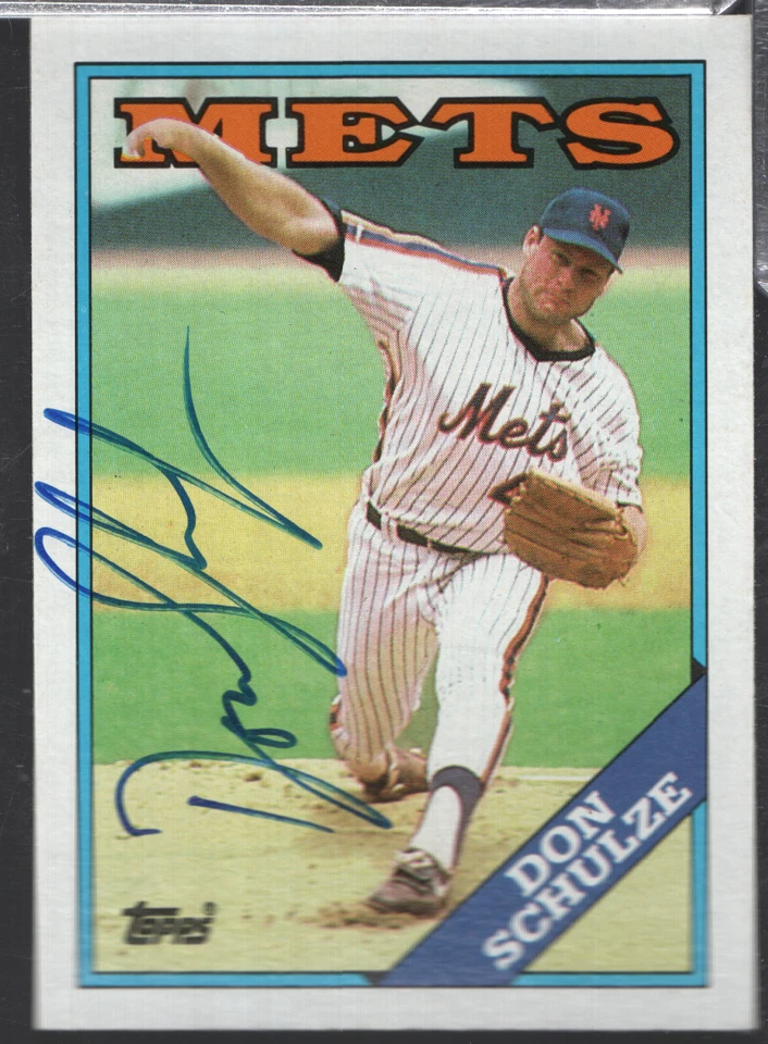 Don Schulze Mets Autographed 1988 Topps #131 w/COA 101923NPCD456 - Image 1 of 2