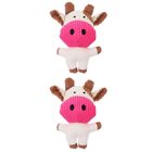  2 Pc Toy Pp Cotton Kitten Toys for Indoor Cats Cute Stuffed Dog