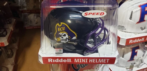EAST CAROLINA PIRATES BLACK  SPEED  MINI HELMET RIDDELL NEW IN BOX Cover