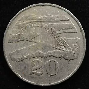 Zimbabwe 20 Cents 1983, Coin, Inv#D305 - Picture 1 of 2