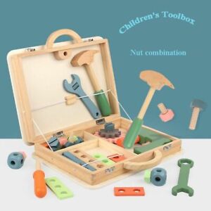 Montessori Toy Set Nut Combination Disassembly Toolbox Baby Simulation House Kit