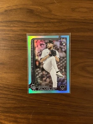 🔥2025 Topps Update Aqua Rainbow Foil Case Hit #US321 Carson Palmquist RC COL🔥 - Image 1 of 2