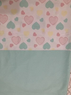 Juego de sábanas Max n' Mitch niños niñas reversibles corazón pasteles 4 piezas tamaño doble ropa de cama Foto 1 de 3