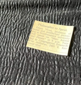 Filósofo Eliseo Vivas Conferencia Emanu Artículo 1963 Periódico Diario Milwaukee - Imagen 1 de 2
