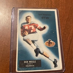 1955 Bowman #48 Dick Moegle Rookie San Francisco 49ers Crease - Picture 1 of 2