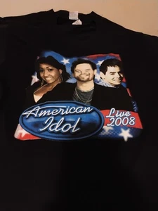 Vintage American Idol Tour Promo Medium T-Shirt Unisex Tee 2000s Y2K TV 2008 - Picture 1 of 23
