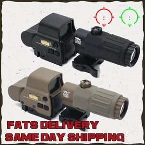 558+G33 Magnifier QD Side EXPS3-2 Holographic Red Green Dot Sight Reflex Replica - Picture 1 of 17