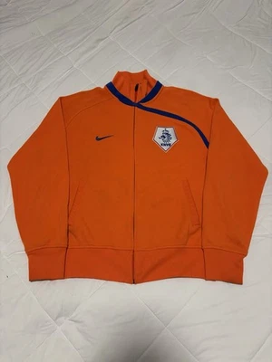 Chaqueta de pista de la selección nacional de los Países Bajos 2008 Nike talla L KNVB fútbol holandés FIFA Foto 1 de 4