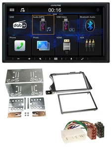 Alpine Bluetooth 2DIN MP3 DAB USB Autoradio für SSangYong Actyon Kyron 2006-2011 - Bild 1 von 9