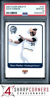 2001 FLEER GREATS #121 DAVE PARKER HOF POP 5 PSA 10 - Image 1 of 3
