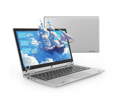11.6 Inch,Thin Laptop,TouchScreen 360° Foldable,Wifi, Bluetooth,Webcame,IPS View - Image 1 of 4