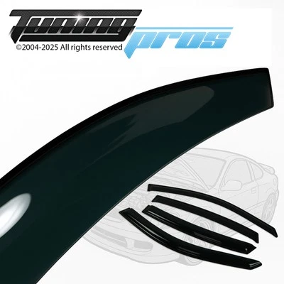 Pontiac Aztek 2001-2005 2006 2007 01-07 4pc Rain Guard Wind Deflector Visors - Image 1 of 4