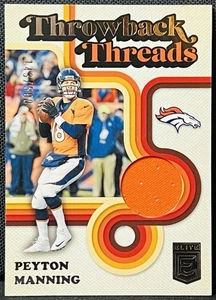 2024 Panini Donruss Elite - Peyton Manning Throwback Threads Patch Broncos /500 - Picture 1 of 2