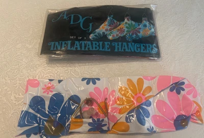 Perchas inflables / Flower Power / Nuevo stock antiguo / Juego de 3 Foto 1 de 2