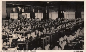 Butlins Holiday Camp Mosney Drogheda Meath Ireland Postcard Dining Hall 1952 RP - Picture 1 of 2