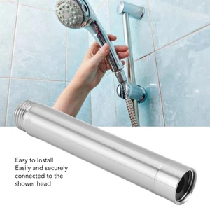 (4in)Shower Extension Tube Stainless Steel Handheld Shower Head Extender For - Picture 1 of 23