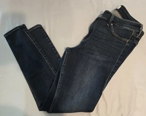 Ladies Abercrombie&Fitch Jean Leggings Sz 29/8 Dark Wash Euc - Picture 1 of 7