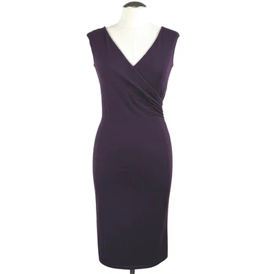 Vestido de mujer Ralph Lauren Black Label talla pequeña morado sin mangas Carrera Foto 1 de 4