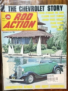 Rod Action Magazine December 1973 Chevrolet Story Convertible Wire Wheels Used - Picture 1 of 2