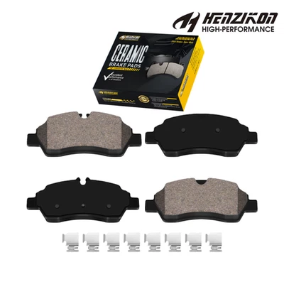 Pastillas de freno traseras de cerámica con hardware para Ford Transit-250 2015-2020 3,2 L 3,5 L 3,7 L Foto 1 de 4