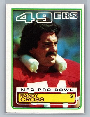 1983 Topps #165 Randy Cross San Francisco 49ers - Image 1 of 2