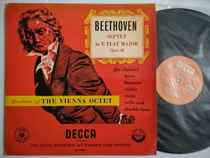 VIENNA OCTET PLAYS BEETHOVEN SEPTET OP 20 DECCA LXT 5094 - Picture 1 of 4