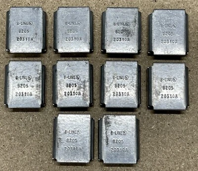 B205ZN  B-LINE, CHANNEL END CAP, TYPE X, USE WITH B22 CHANNEL, ZINC PLATED, 10  - Image 1 of 4