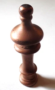 Antique Vintage Large Gold Tone Heavy Brass FINIAL - Picture 1 of 5