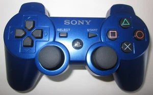 CONTROLLER SONY PLAYSTATION 3-DUALSHOCK 3-CECHZC2U-BLU METALLIZZATO-OTTIMO-RARO - Imagen 1 de 12