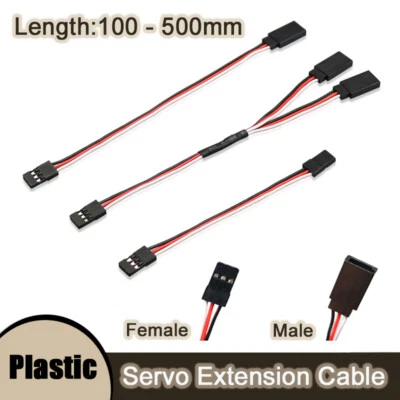 Cable de extensión servo macho hembra uno a dos Y cable conectar cable grifo 100-500 mm Foto 1 de 4