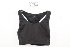 Athleta Double Dare Sports Bra Sz XS Black Racerback 64180 - Picture 1 of 5