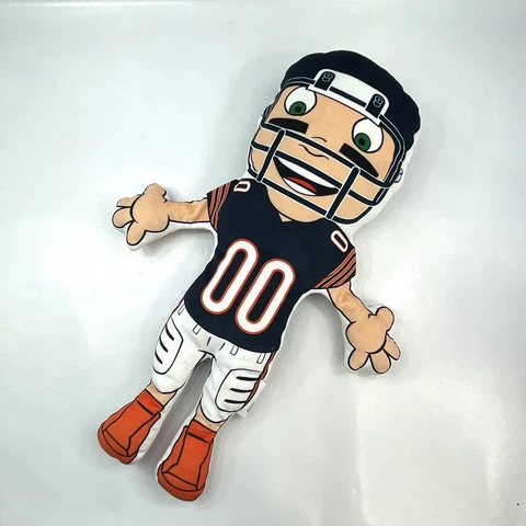 NFL Chicago Bears Player 00 Soft Plush Stuffed Toy Pillow by Northwest Sport Cover