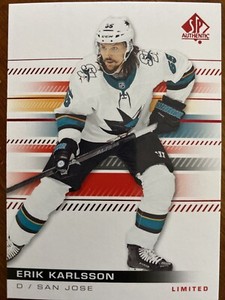19-20 UD SP Authentic Red Limited 81 Erik Karlsson