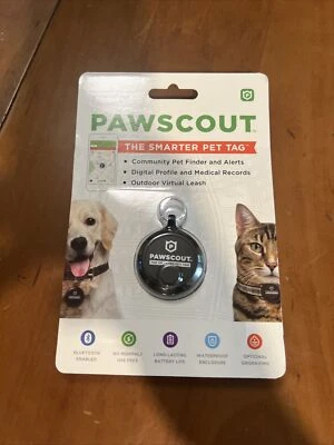 Pawscout Smarter Pet Tag Community Pet Finder & Alerts Bluetooth NEW iOS Android - Image 1 of 2