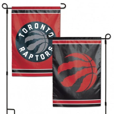 Toronto Raptors 2 Sided 12.5" x 18" Garden Flag [NEW] NBA Banner Sign Yard Cover