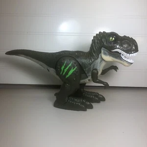 Robo Alive Attacking Dinosaurier T Rex Zuru batteriebetriebenes Roboterspielzeug grün  - Bild 1 von 7