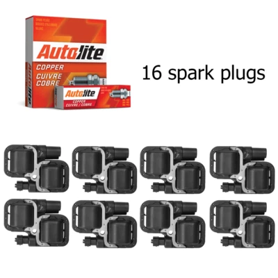 Ignition Coil & Autolite Spark Plug for Mercedes-Benz G55 AMG SLR Mclaren UF359 - Image 1 of 3